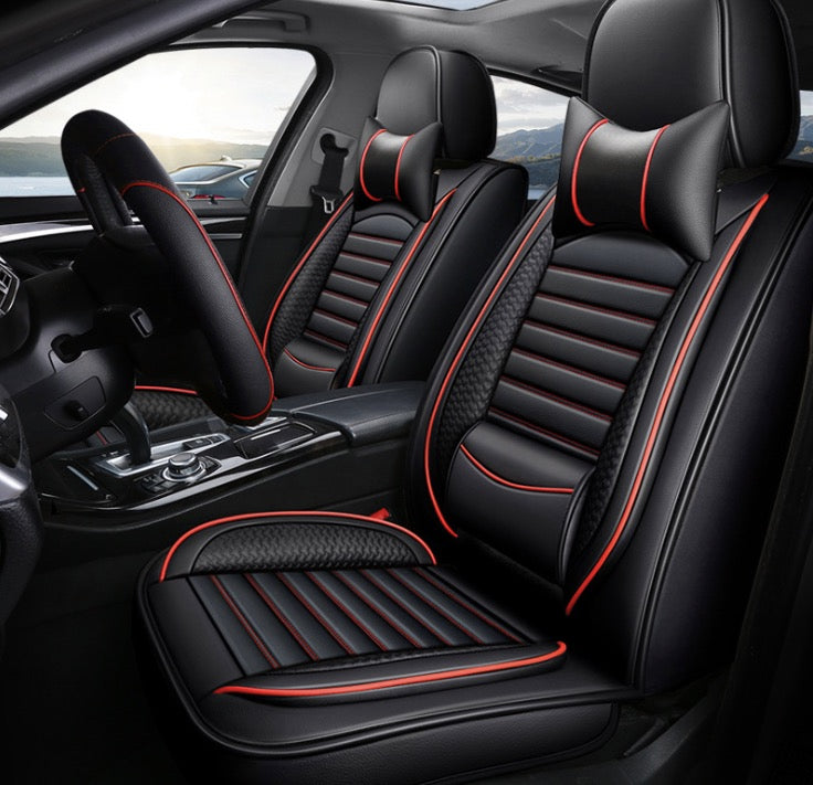 Universal PU Leather Seat Covers - Full Cover Fit Five Seats