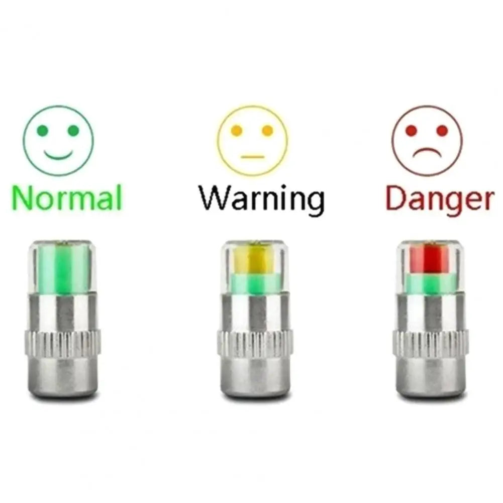 Tyre Pressure Monitor Valve Caps Sensors 4PCS