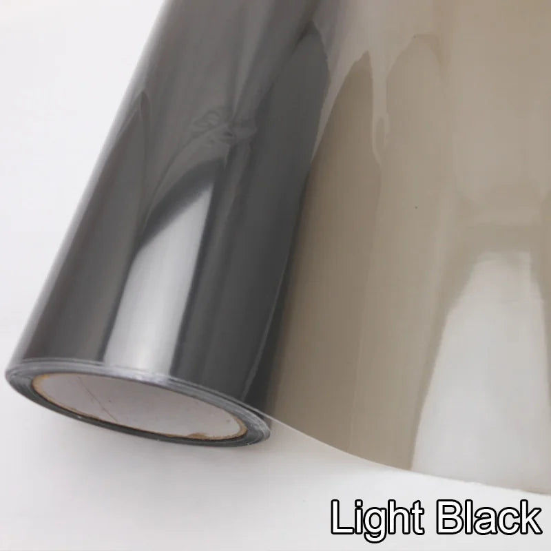 Smoke Matte Black Headlight Film Tint