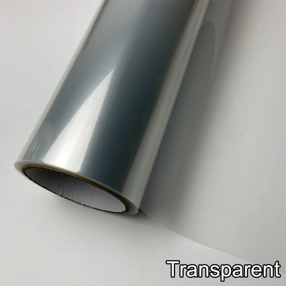 Smoke Matte Black Headlight Film Tint