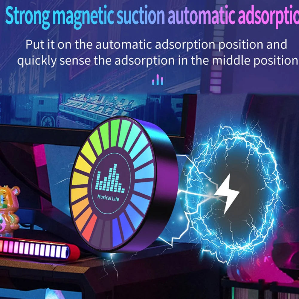 Smart LED 3D Ambient Lamp with Sound Control Music Rhythm