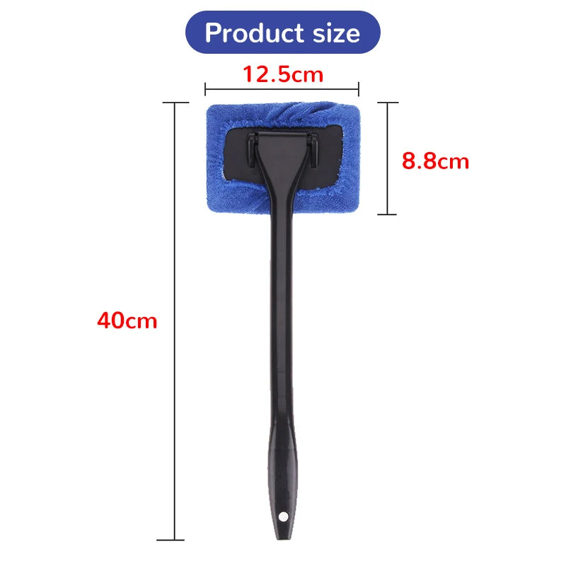 Window Brush Kit - Windshield Cleaning Tools with Microfiber Towel