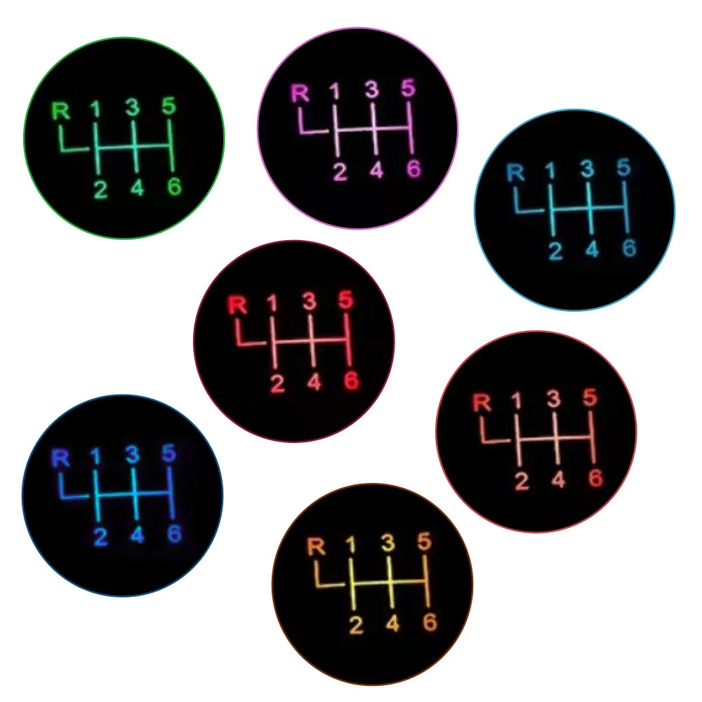 Crystal Modified Gear Shift Knob - Automatic/Manual Shifter with LED Light