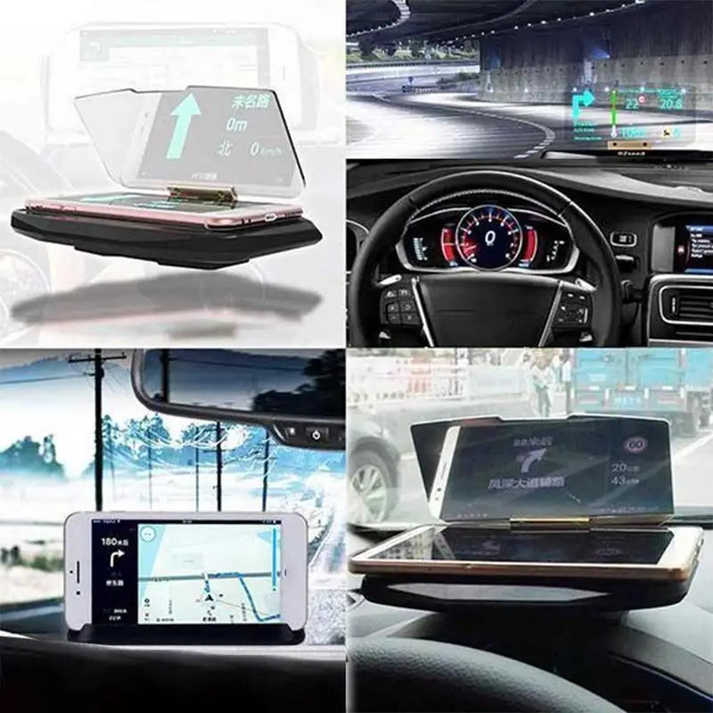 Navigation Projector Head-up Display QI Wireless Charger