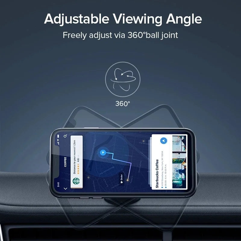 Strong Magnetic Car Holder 360° Foldable Round Bracket