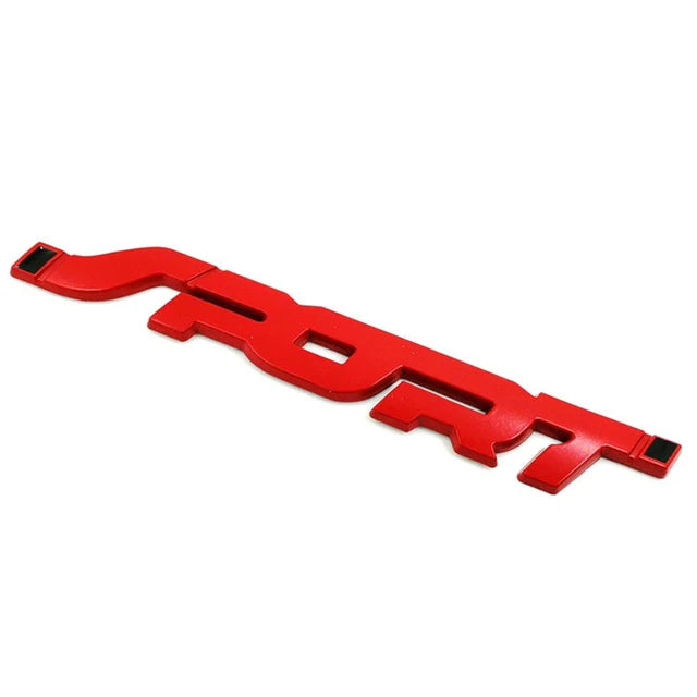 Styling Metal 3D Chrome Black - SPORT Logo