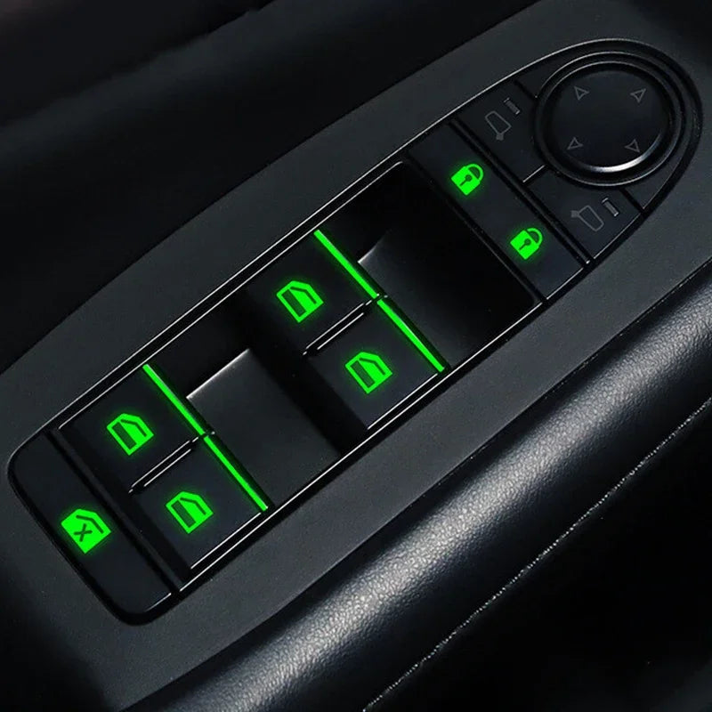 18 Pcs/set Luminous Interior Stickers Universal Control Panel