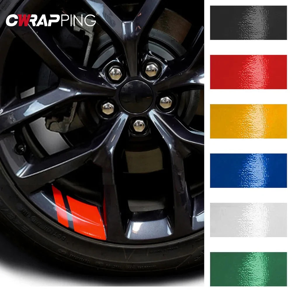 Wheel Reflective Stickers - Warning Sticker Reflector Protective Strip Film