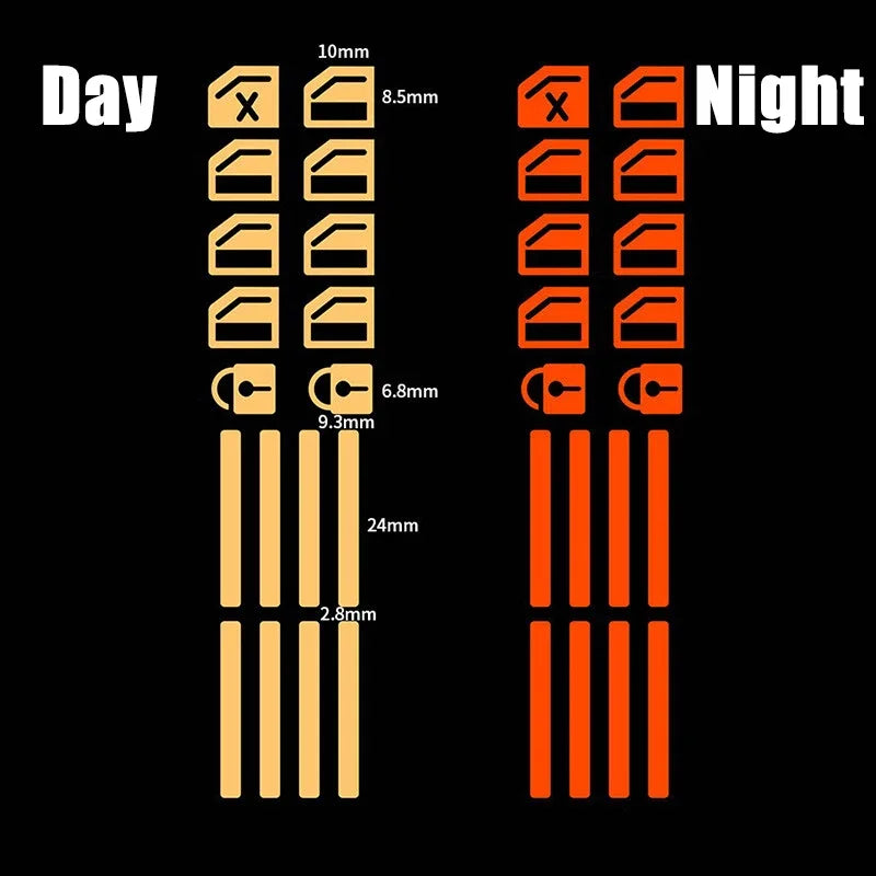 18 Pcs/set Luminous Interior Stickers Universal Control Panel
