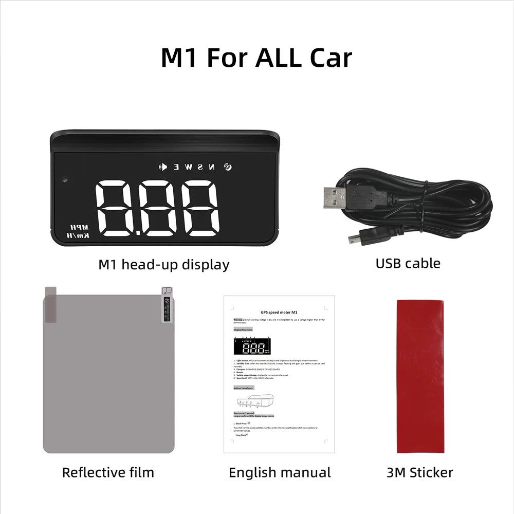 Universal GPS Head-Up Display - HUD Projector Display Speedometer