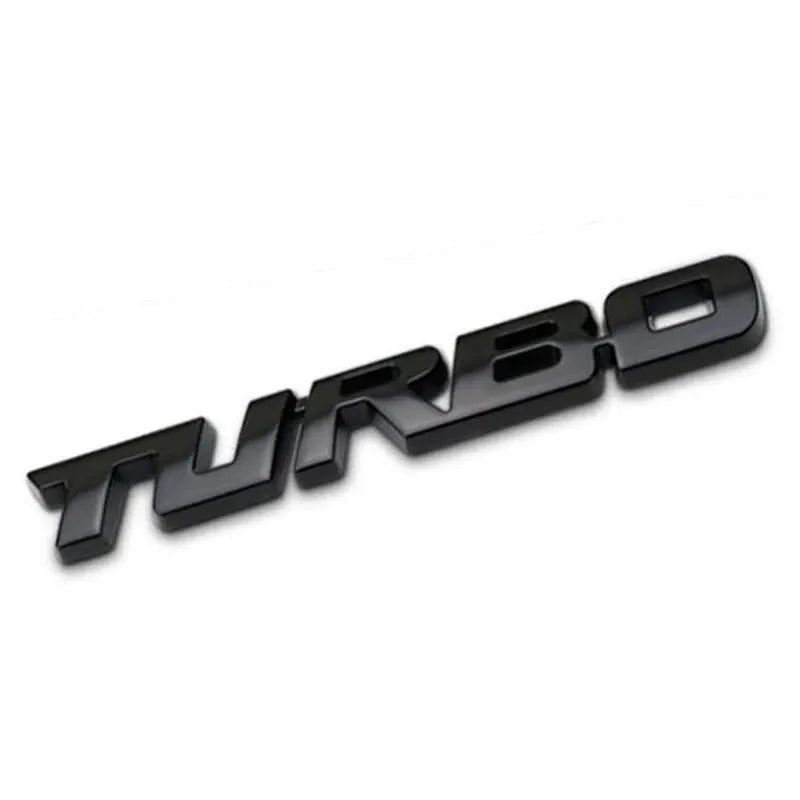 Sticker Turbo Metal Alloy 3D Badge