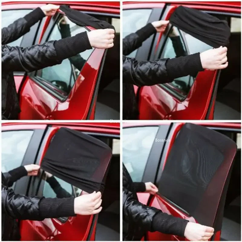 Universal Sun Side Window Shade Curtain - Rear Window 2PCS