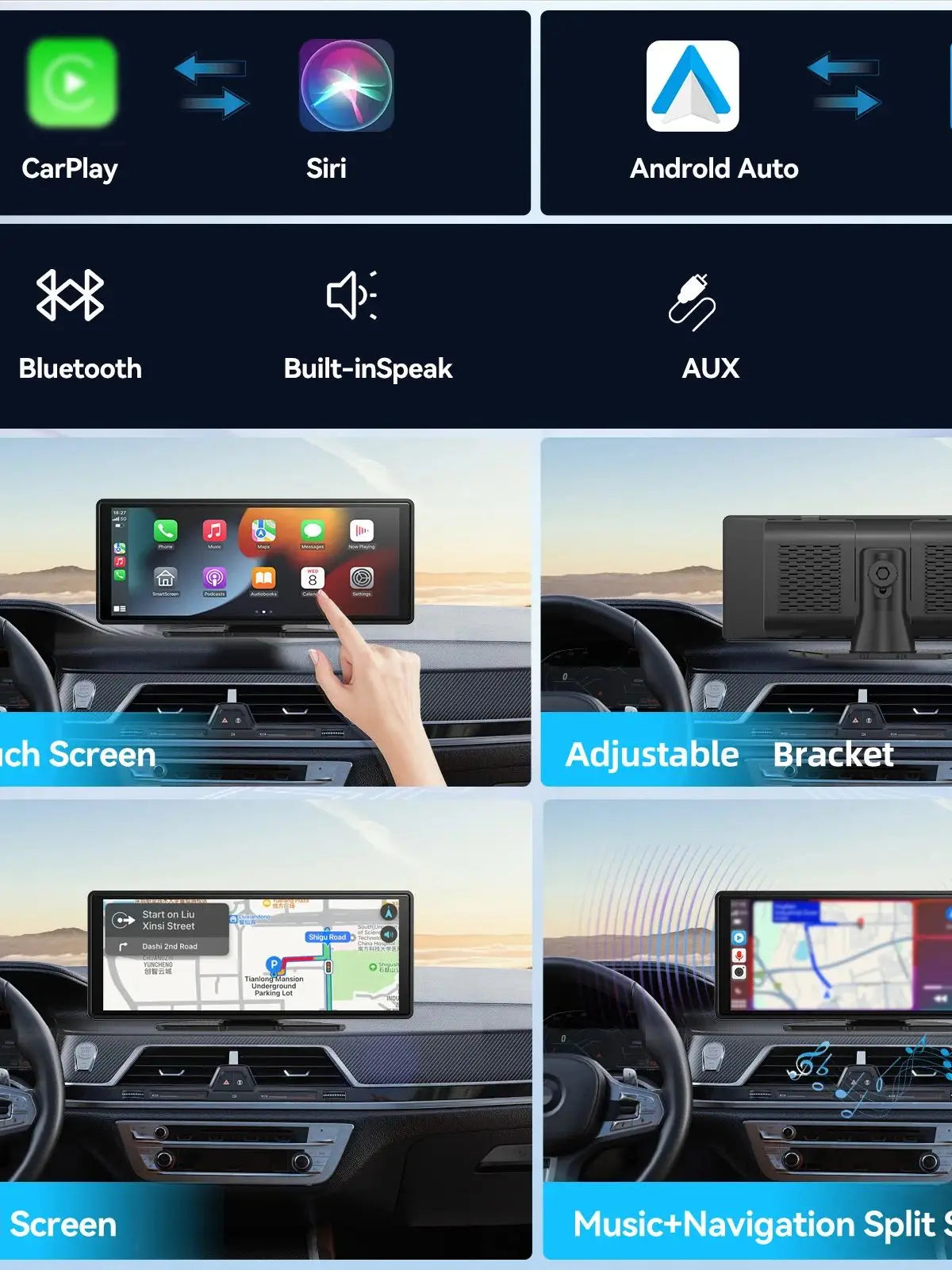 Universal Wireless Carplay - WIFI Video Player for Apple Or Android