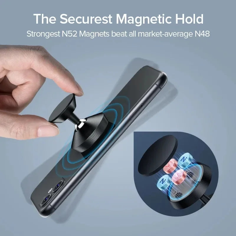 Strong Magnetic Car Holder 360° Foldable Round Bracket
