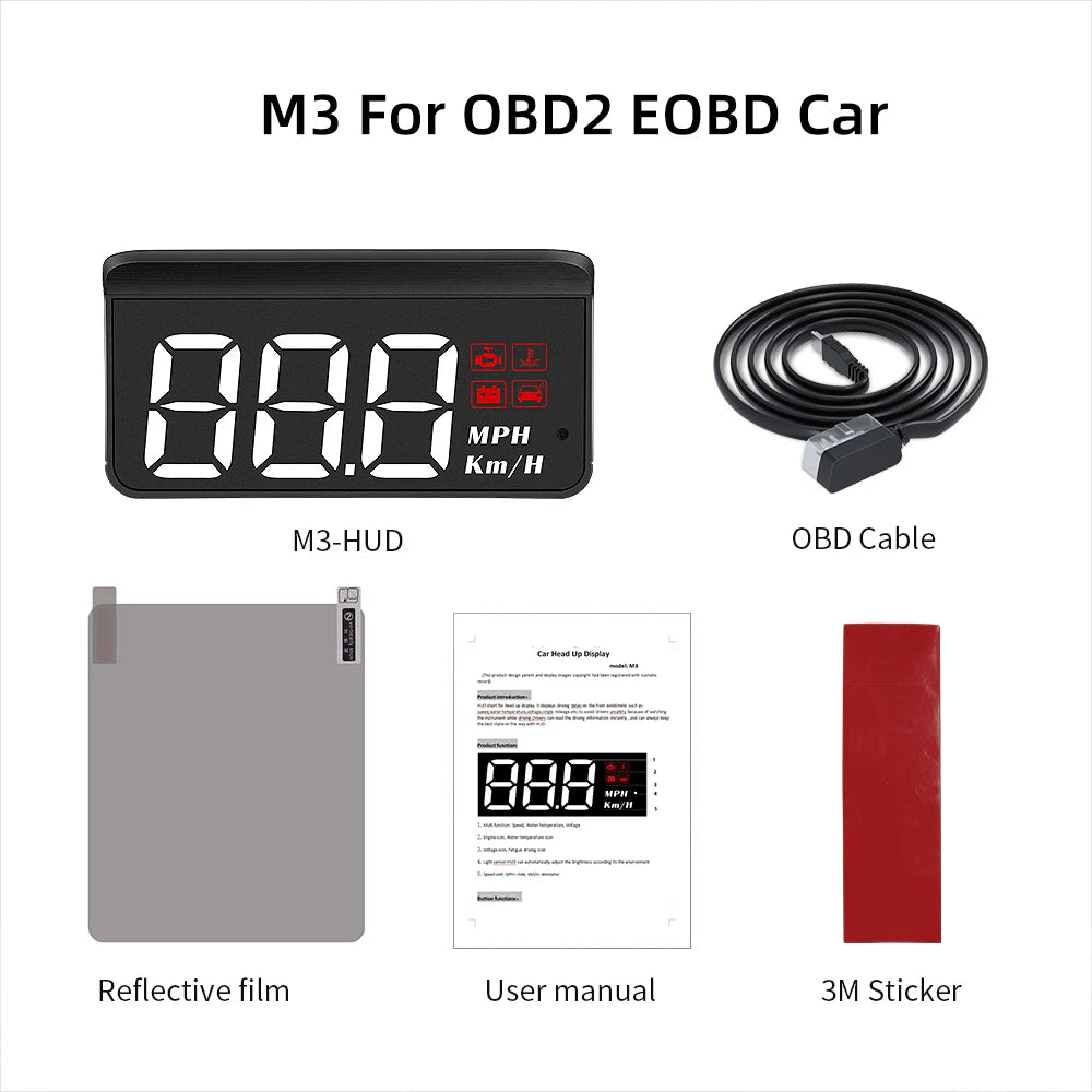 Universal GPS Head-Up Display - HUD Projector Display Speedometer