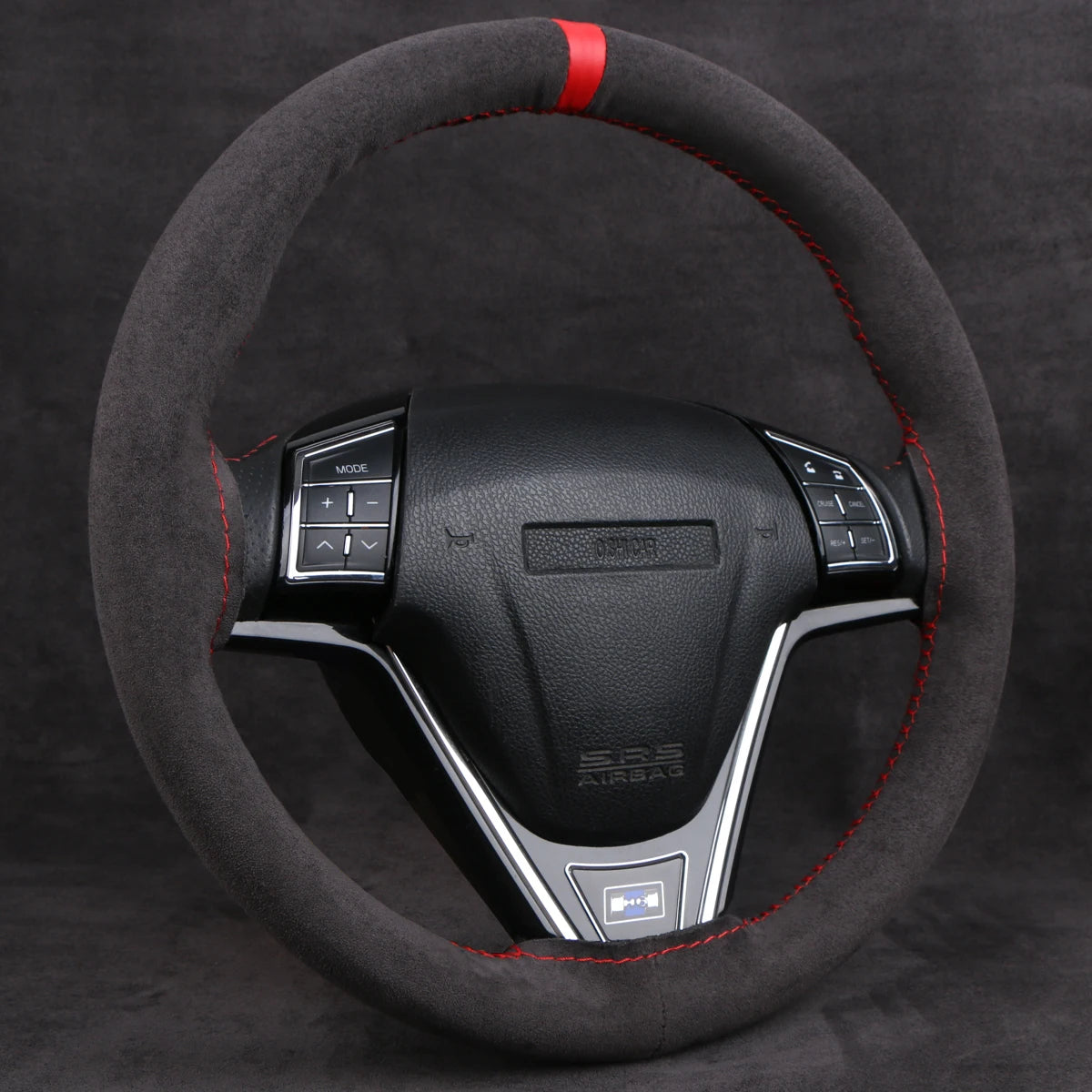 Universal Suede Steering Wheel Cover - Soft Leather Braiding Cover