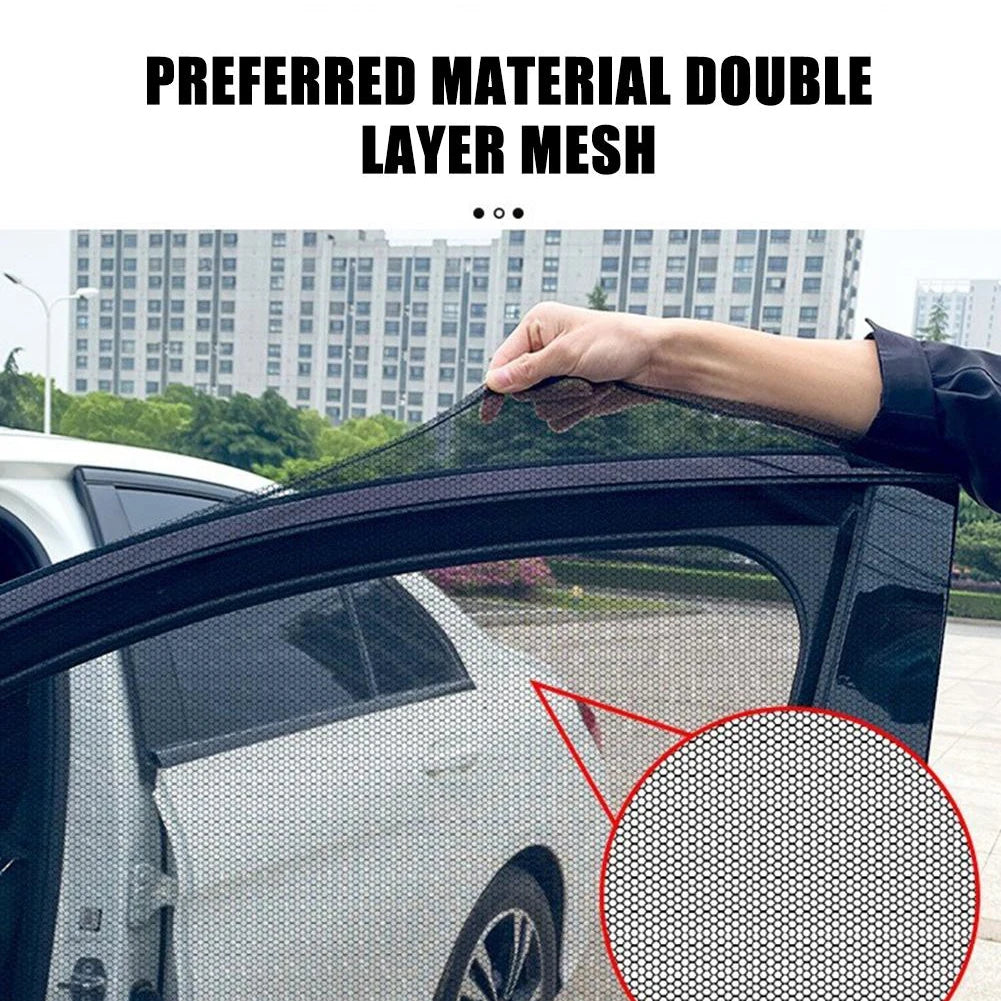 Universal Window Covers Side Window UV Shade Mesh for SUV - 4/2 PCS
