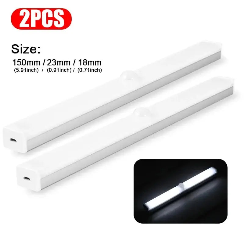 Sensor Light for Trunk / Hood - USB Rechargeable Automatic Induction Light Bar with Magnetic