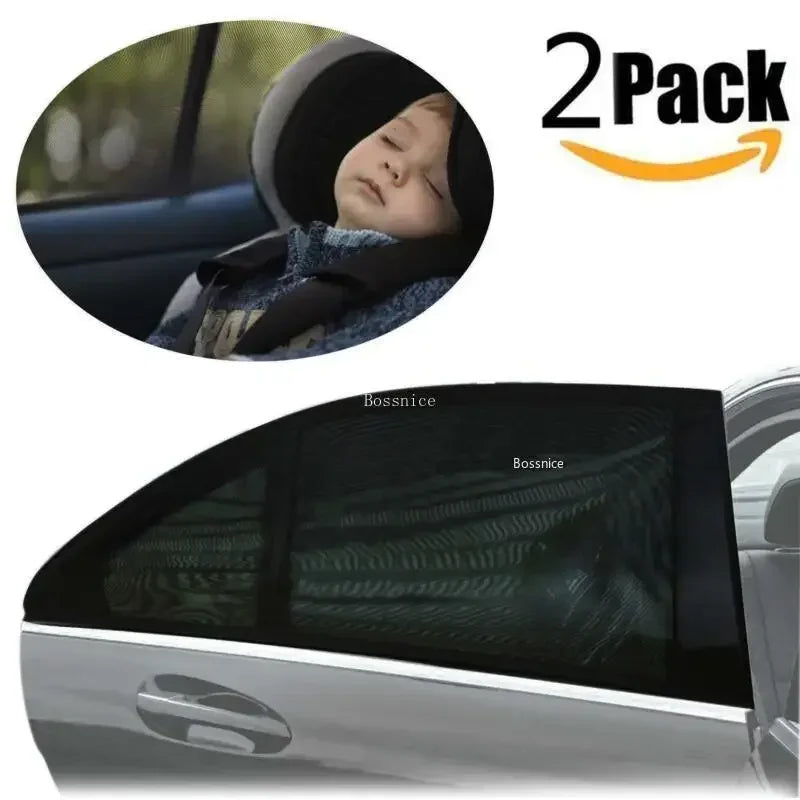 Universal Sun Side Window Shade Curtain - Rear Window 2PCS