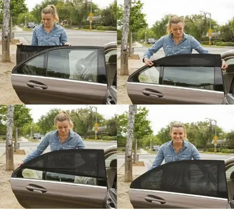 Universal Sun Side Window Shade Curtain - Rear Window 2PCS