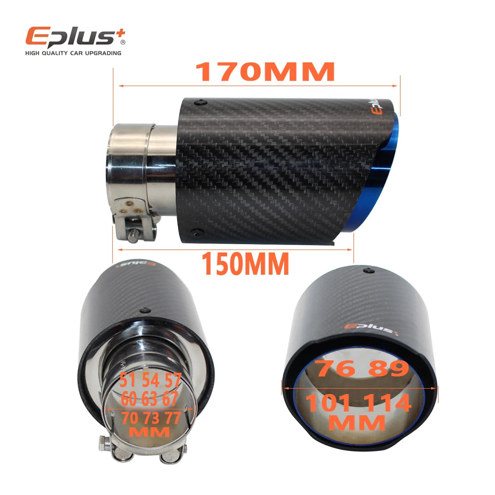 REMUS Gloss Carbon Exhaust System Pipe - Universal