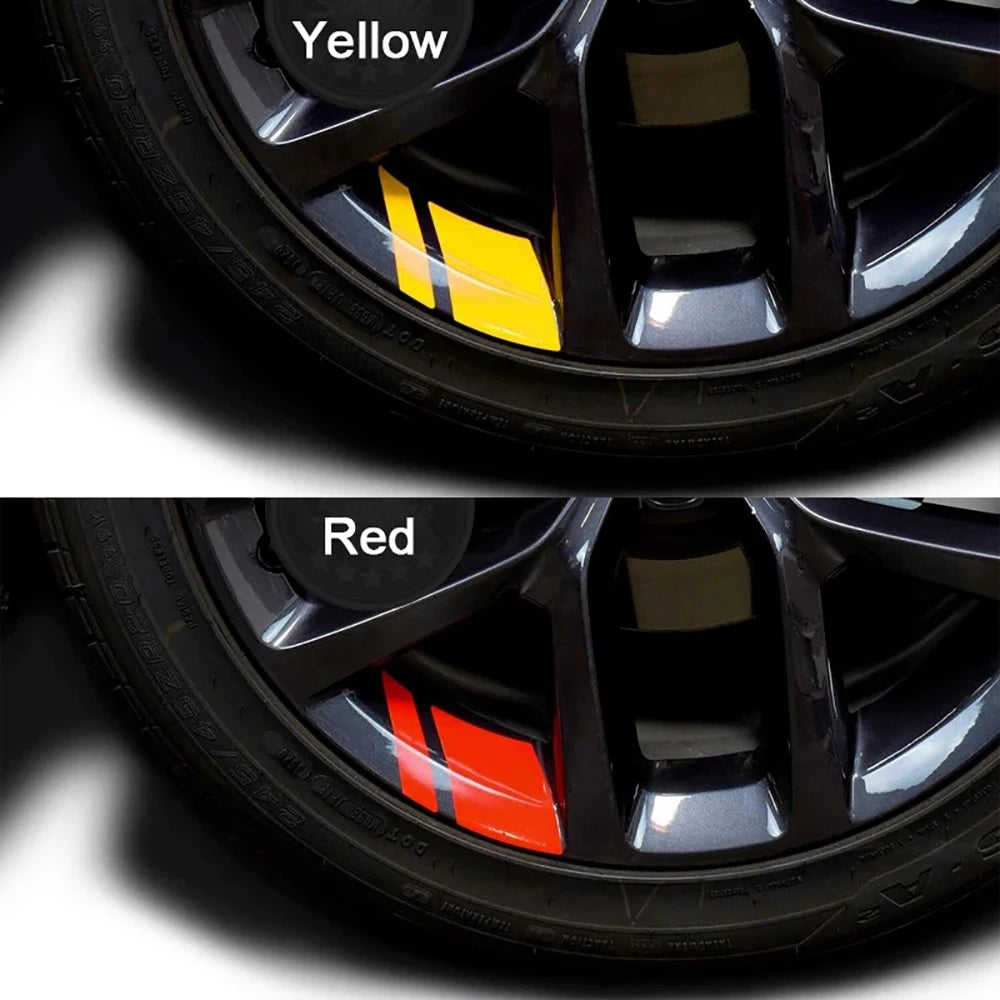 Wheel Reflective Stickers - Warning Sticker Reflector Protective Strip Film
