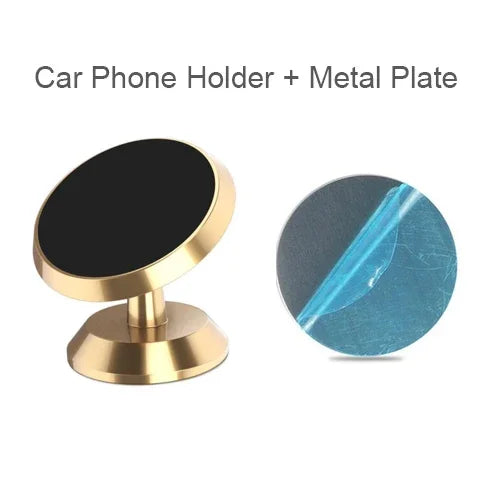 Strong Magnetic Car Holder 360° Foldable Round Bracket