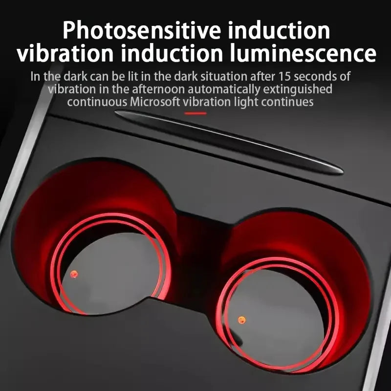 Universal Coasters Cup Holder LED Light Mats - Bottle Light Sensor