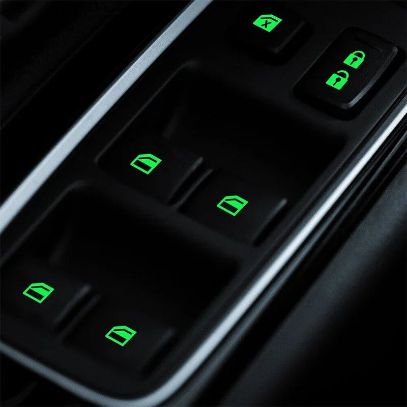 18 Pcs/set Luminous Interior Stickers Universal Control Panel