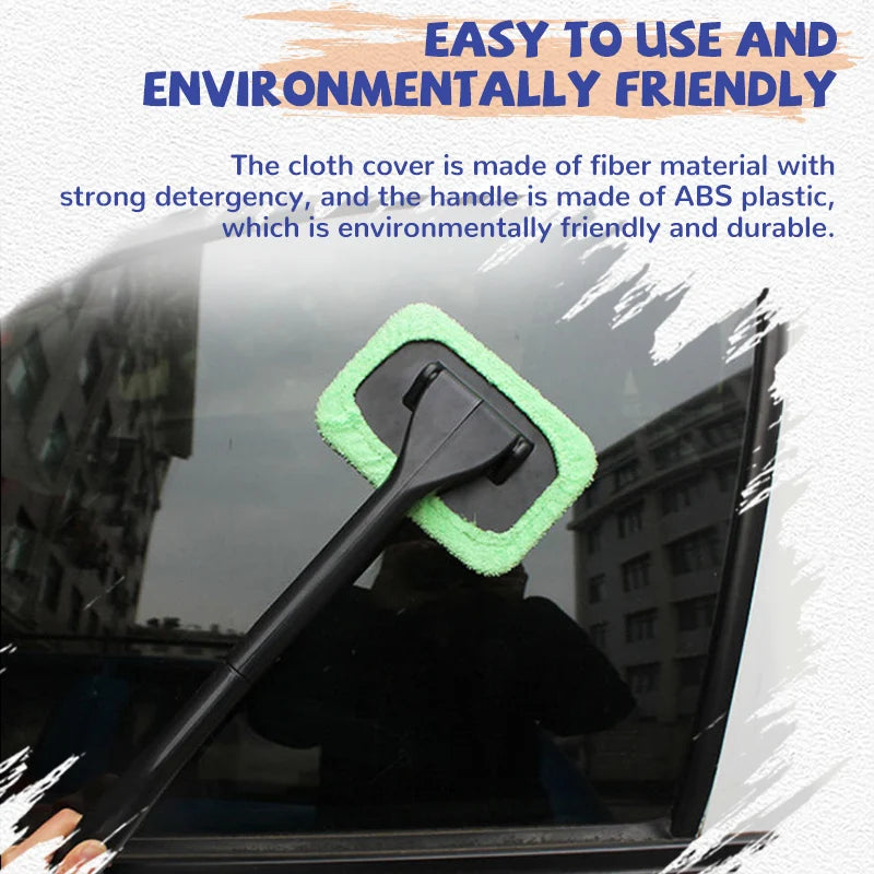 Window Brush Kit - Windshield Cleaning Tools with Microfiber Towel