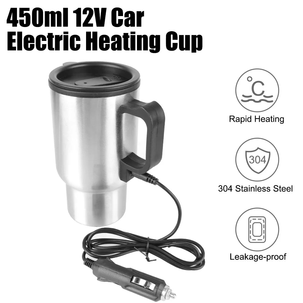12V 450ml Electric Kettle - Thermal Mug
