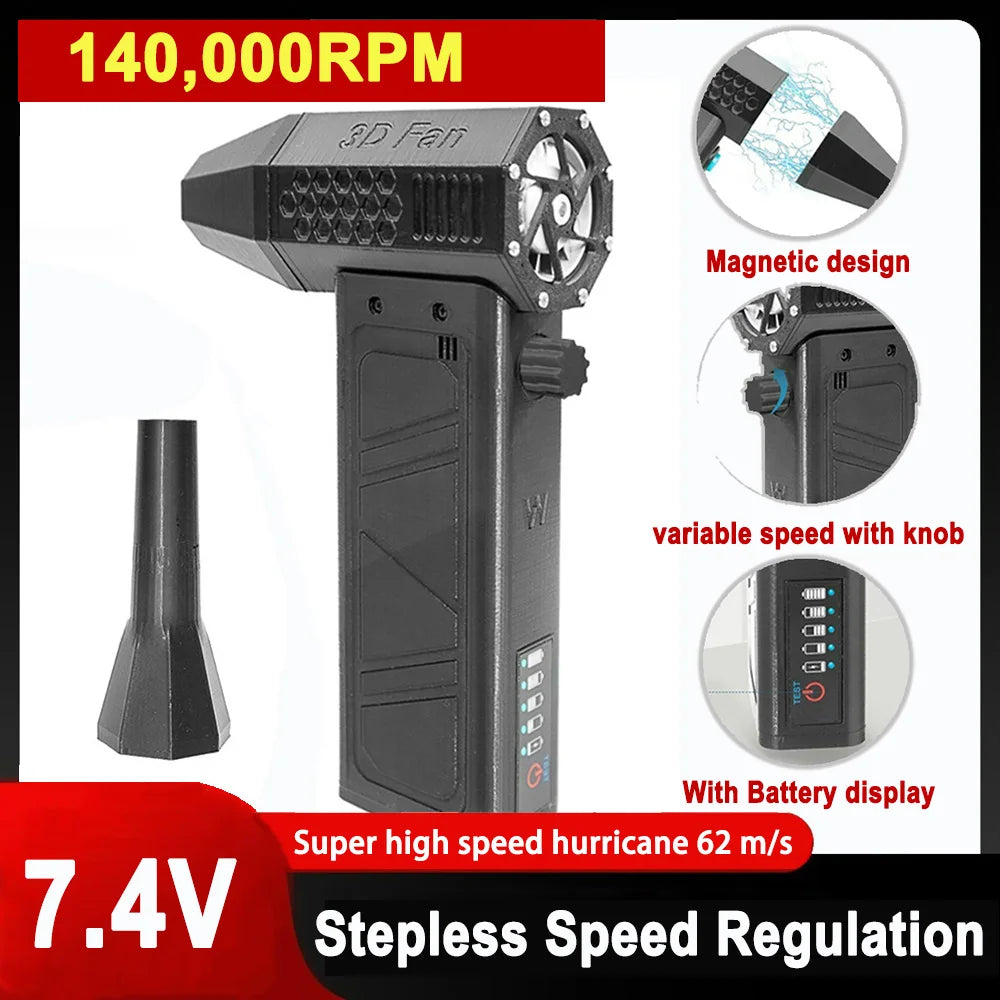 7.4V 4000mAh Portable Air Blower Turbofan