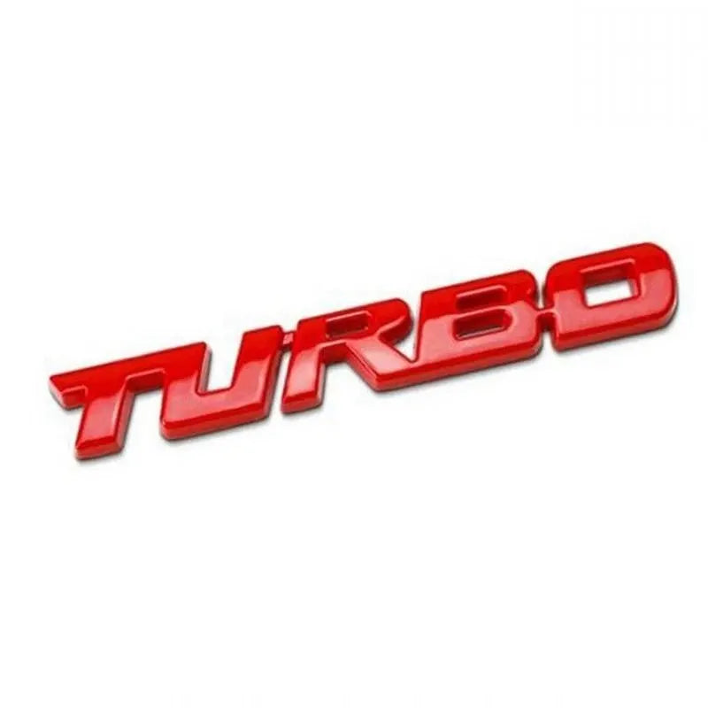 Sticker Turbo Metal Alloy 3D Badge
