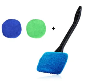 Window Brush Kit - Windshield Cleaning Tools with Microfiber Towel