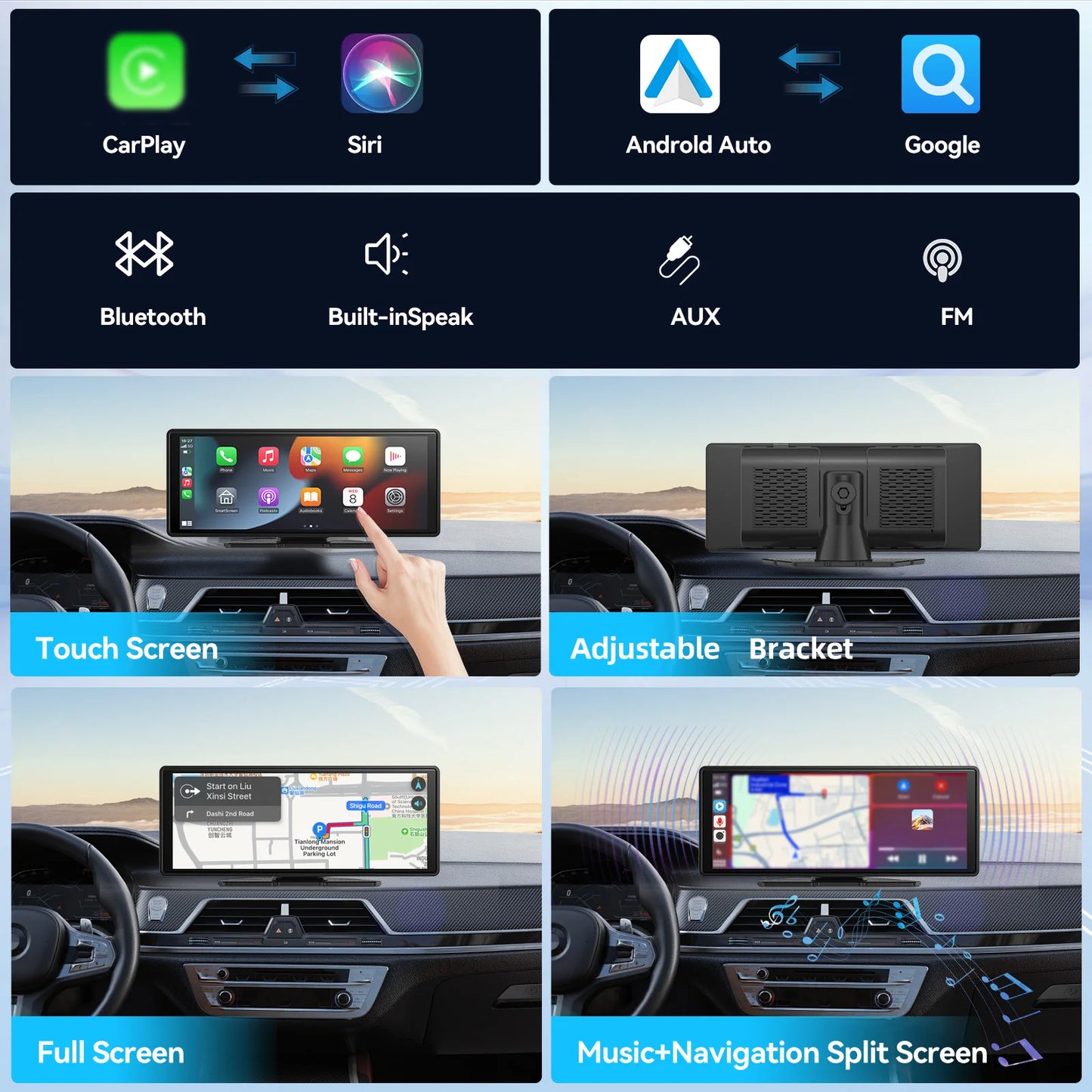 Universal Wireless Carplay - WIFI Video Player for Apple Or Android