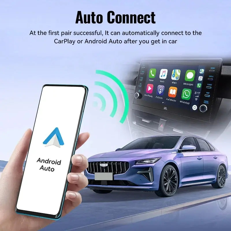 NEW Wireless CarPlay - Android & Apple Support WIFI and BT