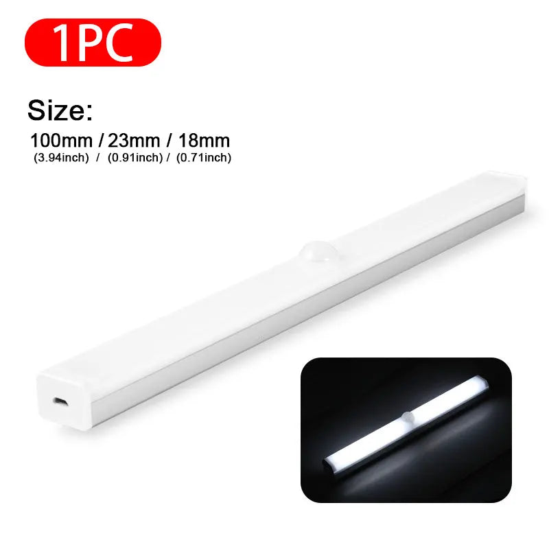 Sensor Light for Trunk / Hood - USB Rechargeable Automatic Induction Light Bar with Magnetic