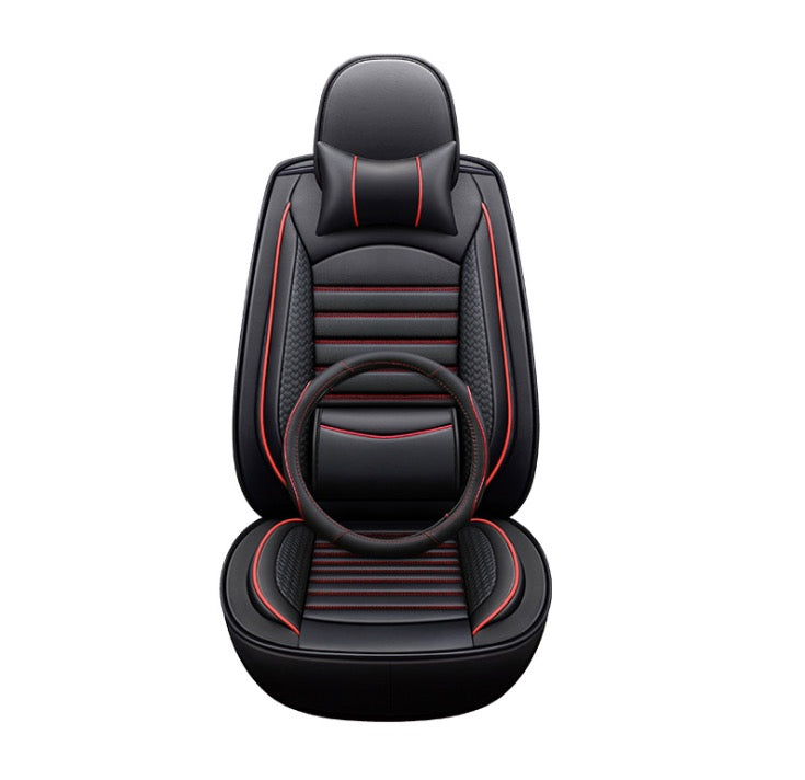 Universal PU Leather Seat Covers - Full Cover Fit Five Seats