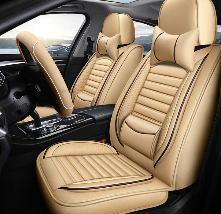 Universal PU Leather Seat Covers - Full Cover Fit Five Seats