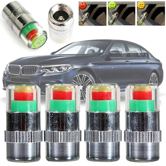 Tyre Pressure Monitor Valve Caps Sensors 4PCS
