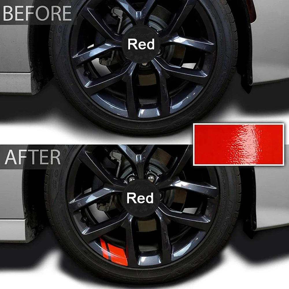 Wheel Reflective Stickers - Warning Sticker Reflector Protective Strip Film
