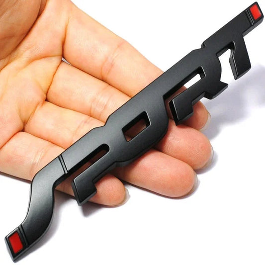 Styling Metal 3D Chrome Black - SPORT Logo