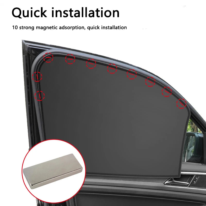Universal Sunshade with Magnetic Suction