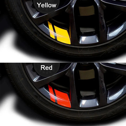 Wheel Reflective Stickers - Warning Sticker Reflector Protective Strip Film