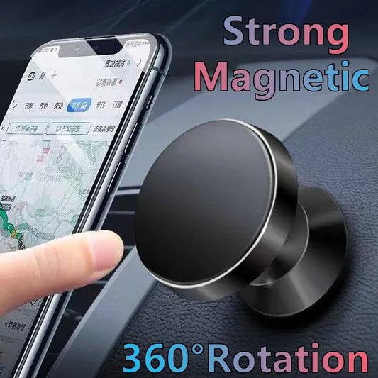 Strong Magnetic Car Holder 360° Foldable Round Bracket